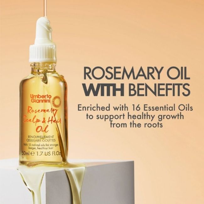 Huile de romarin cheveux et cuir chevelu Rosemary Oil Umberto Giannini 50ML