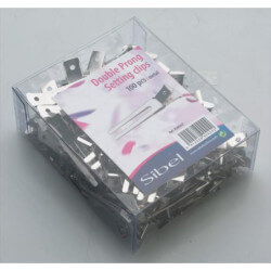 Metalen klemmen met 2 takken X 100