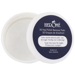 Disques de dissolvant soignant sans acétone Herôme 30pads