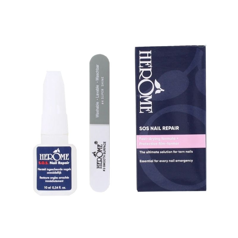 Colle à ongles & mini lime SOS Nail Repair Herôme 10ml
