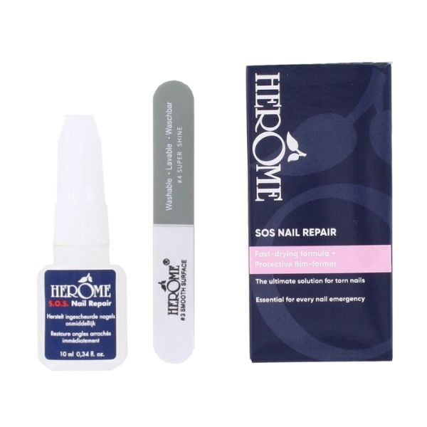 Colle à ongles & mini lime SOS Nail Repair Herôme 10ml