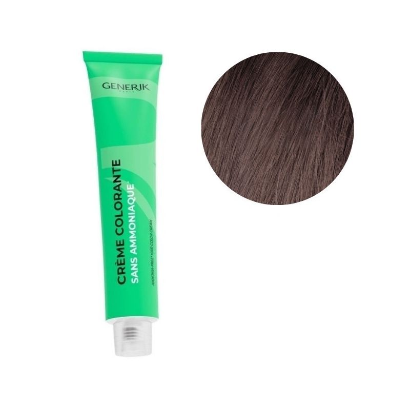 Coloration sans ammoniaque 5.25 Châtain clair irisé acajou Générik 100ml