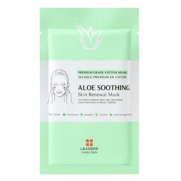 Masque apaisant régénérant Aloe Soothing Skin Renewal Leaders 25ml