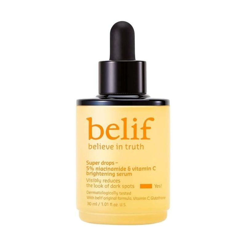 Aufhellendes Serum mit Niacinamid und Vitamin C Super Drops Belif 30ml