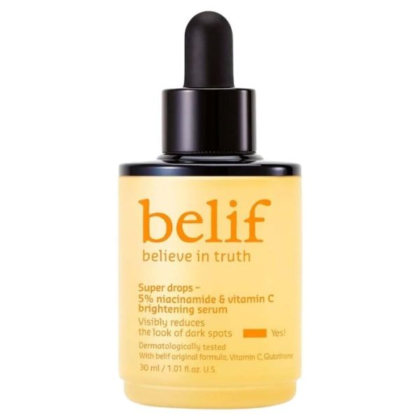 Aufhellendes Serum mit Niacinamid und Vitamin C Super Drops Belif 30ml