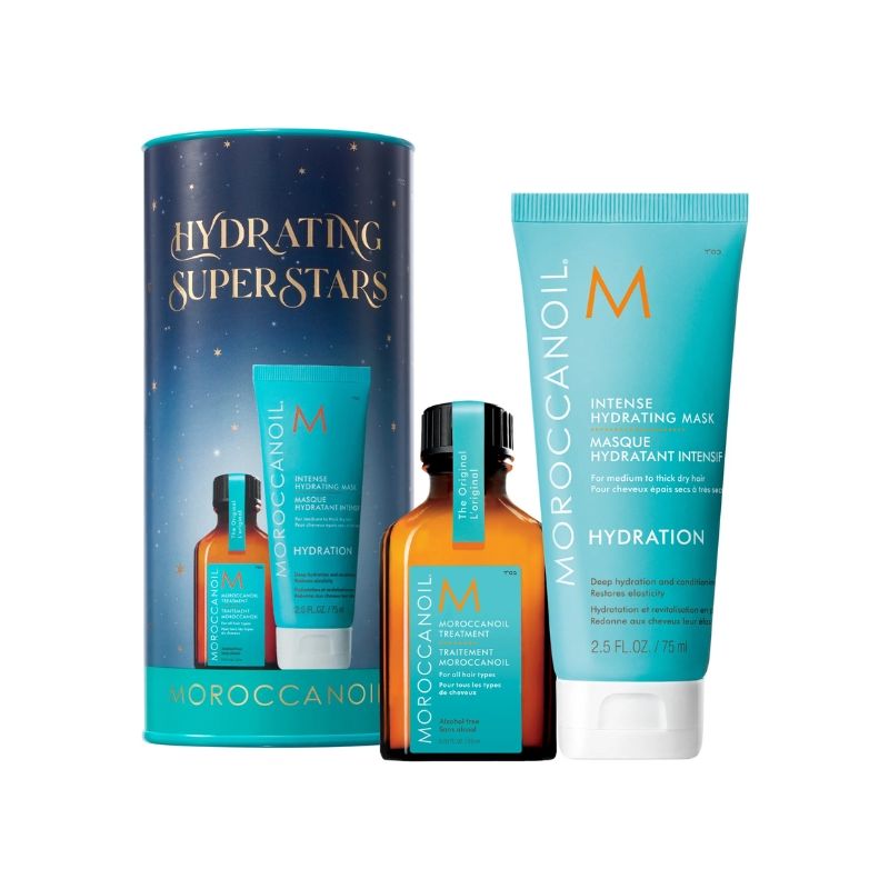 Box Duo soin Superstars de l'Hydratation masque + huile Moroccanoil