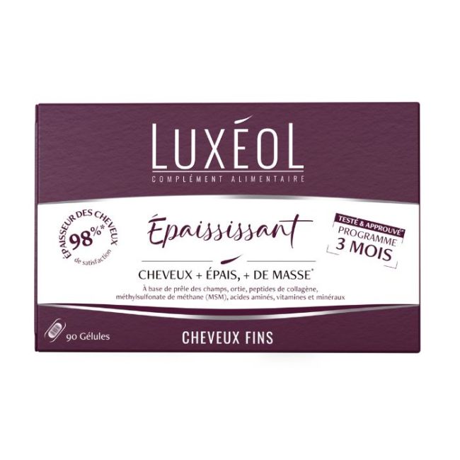 Complément alimentaire Epaississant cure 3 mois Luxéol 90 gélules