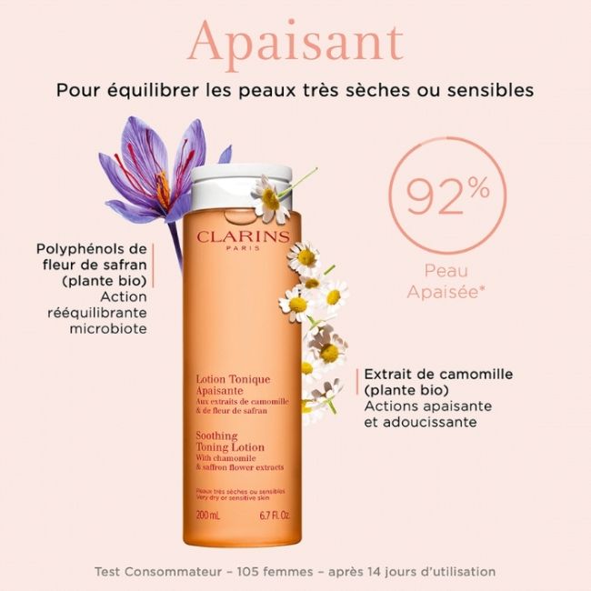 Lotion Tonique Apaisante Clarins 200ml