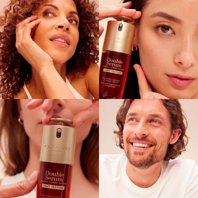 Sérum texture légère Anti-Âge raffermissant Double Serum Clarins 30ml