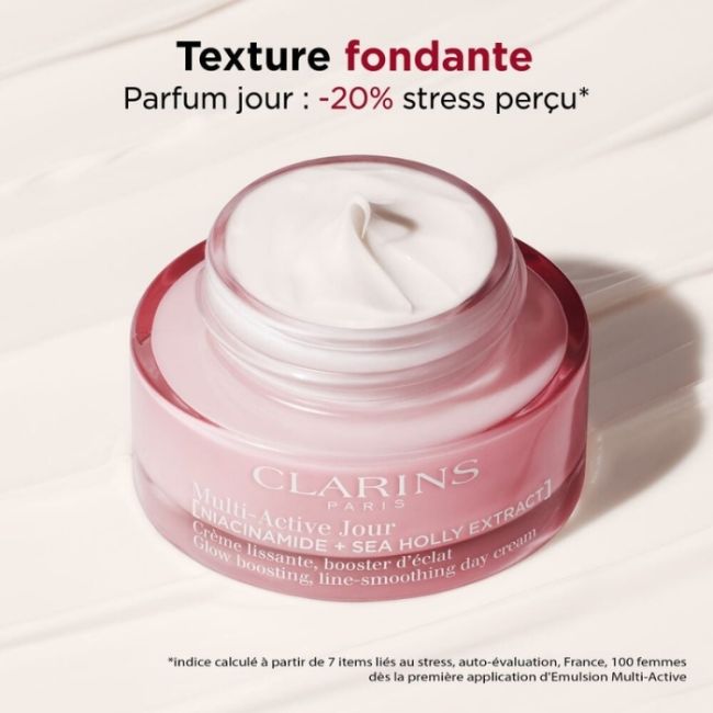 Crème lissante Booster d'éclat à la Niacinamide Multi-Active jour Clarins 50ml