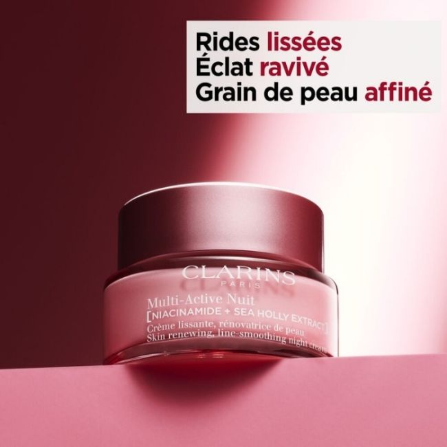 Crème Lissante Rénovatrice de peau à la Niacinamide Multi-Active Nuit Clarins 50ml