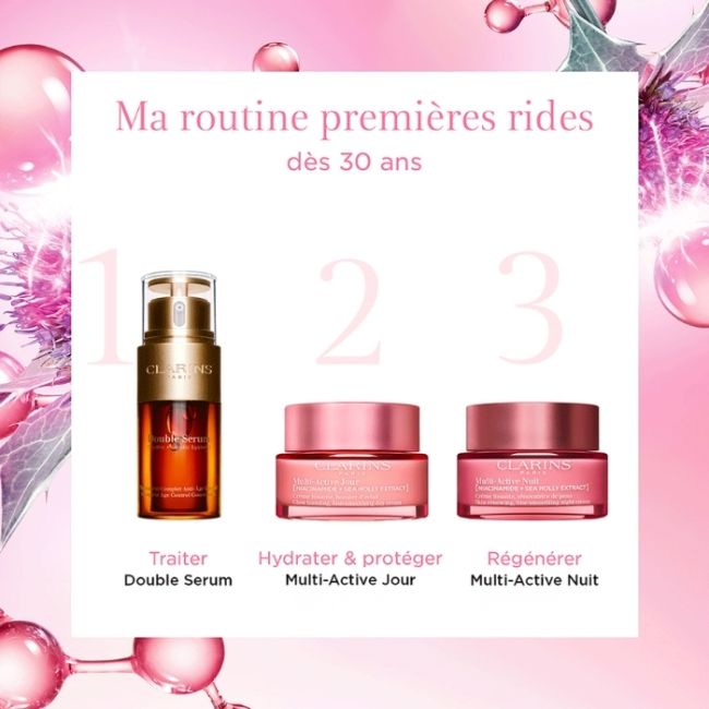 Crème Lissante Rénovatrice de peau à la Niacinamide Multi-Active Nuit Clarins 50ml