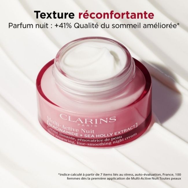 Crème Lissante Rénovatrice de peau à la Niacinamide Multi-Active Nuit Clarins 50ml