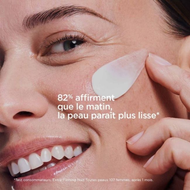 Recharge crème revitalisante anti-rides fermeté au Collagen Extra-Firming Nuit Clarins 50ml