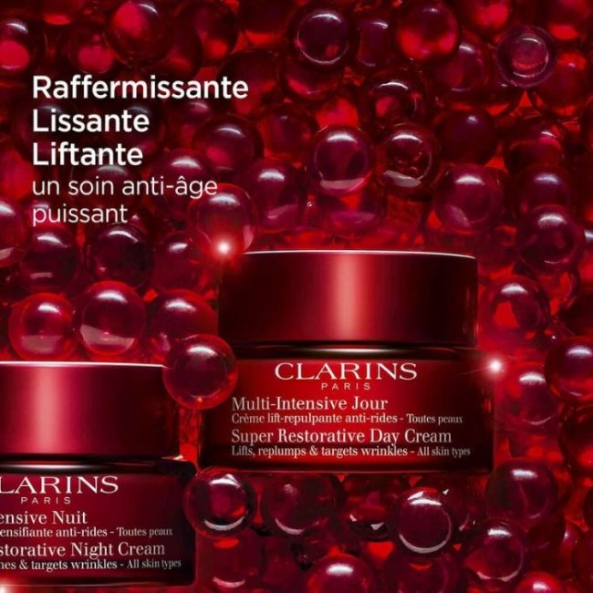 Crème Riche repulpante anti-rides au rétinol Multi-Intensive Jour Clarins 50ml