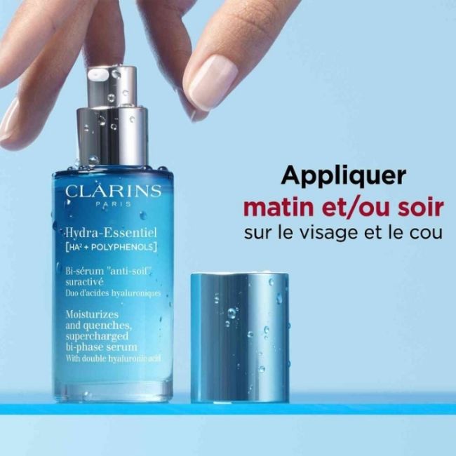 Bi-Serum Anti-Durst Aktiviert feuchtigkeitsspendend Hydra-Essentiel Clarins 30ml