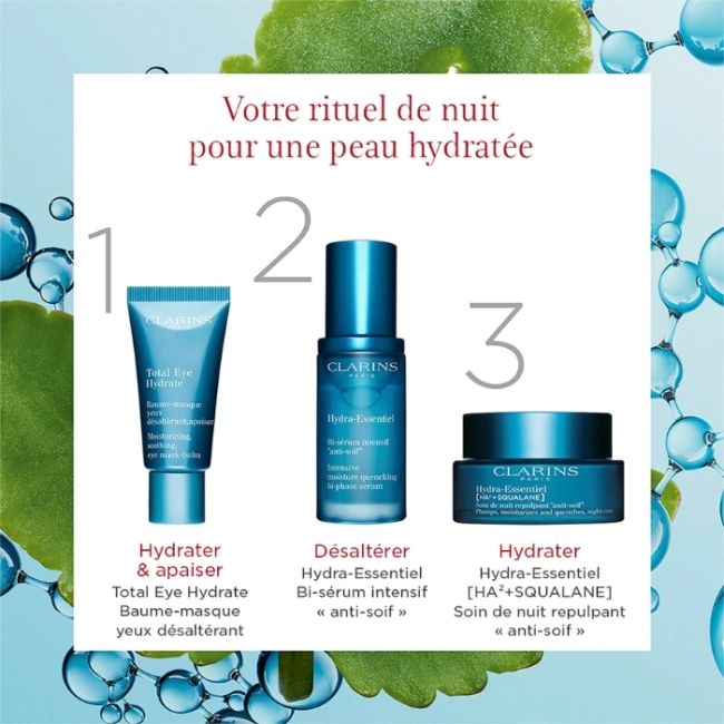 Nachtpflege aufpolsternd Hydra-Essentiel Clarins 50ml