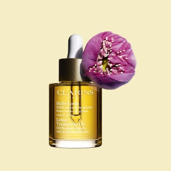 Óleo purificante e reequilibrante para peles mistas ou oleosas Lotus Clarins 30ml
