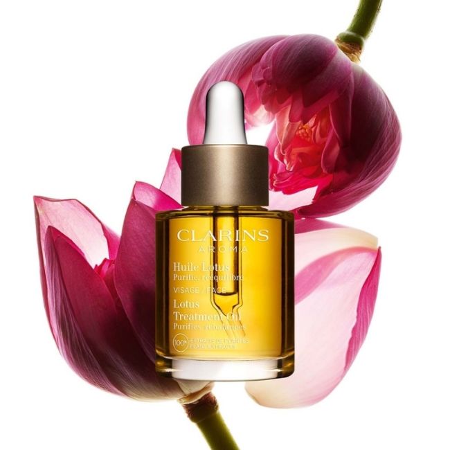 Óleo purificante e reequilibrante para peles mistas ou oleosas Lotus Clarins 30ml