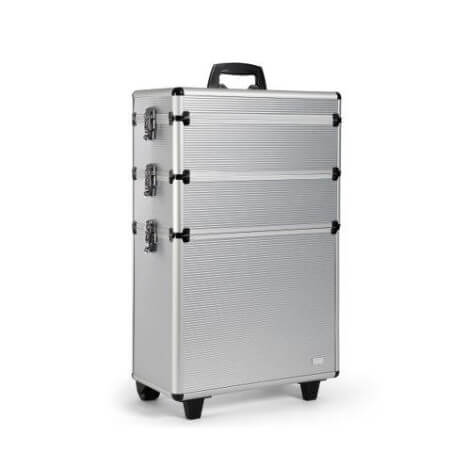 ALUMINIUM HAIRDRESSER CASE 3 PARTIES