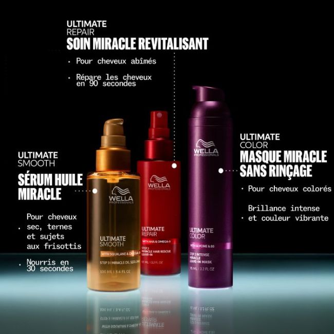 Masque Miracle sans rinçage Ultimate Color Wella 30ML