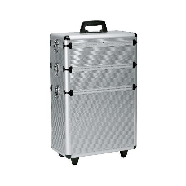 Originele aluminium koffer met 3 etages. Originele aluminium koffer met 3 etages.