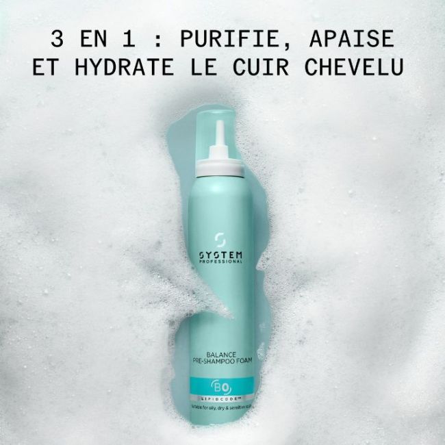 Pré shampooing mousse B0 Balance System Professional 200ML