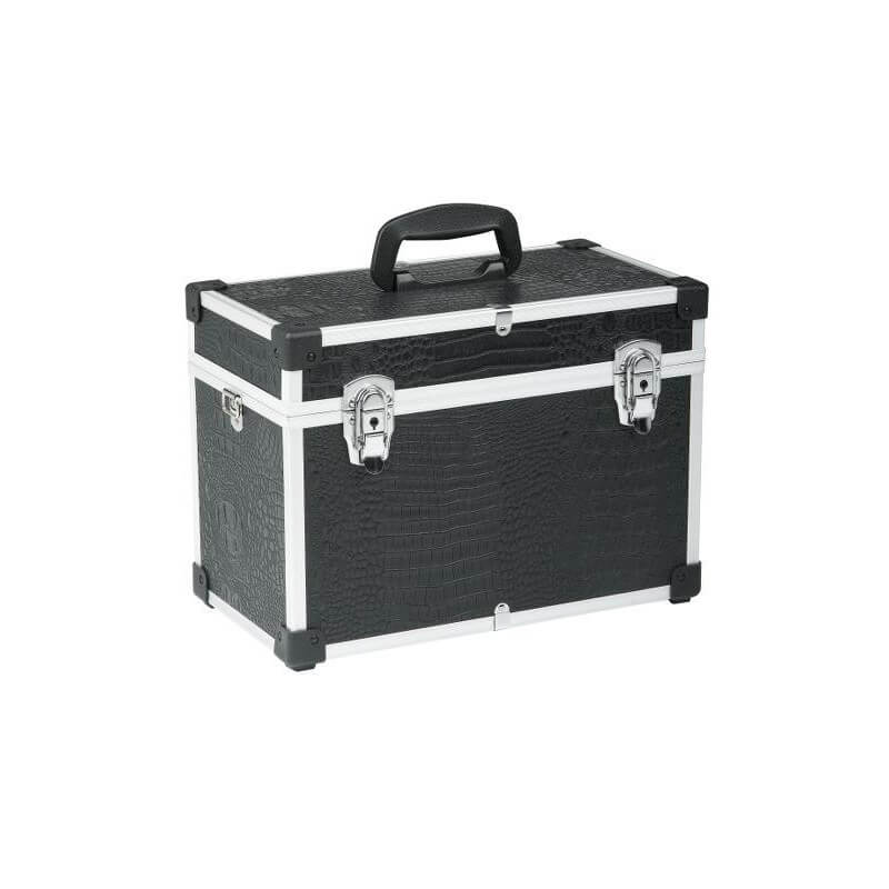 Valise de coiffure Croco Noire