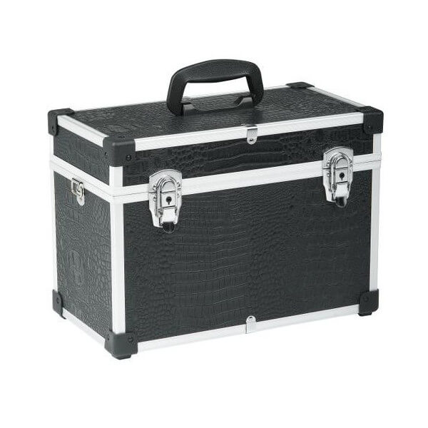 Valise de coiffure Croco Noire