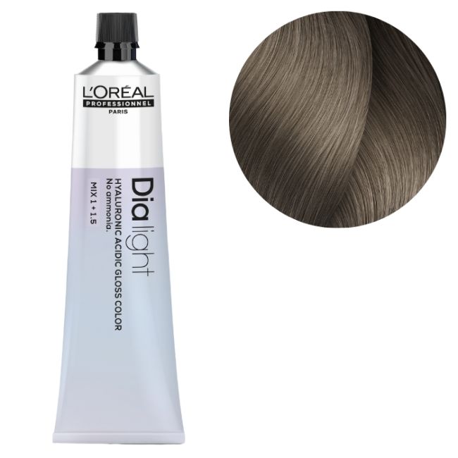 Coloration Gloss Dia Light 8.18 Blond Clair Cendré Mocca Milkshake L'Oréal Professionnel 60ml