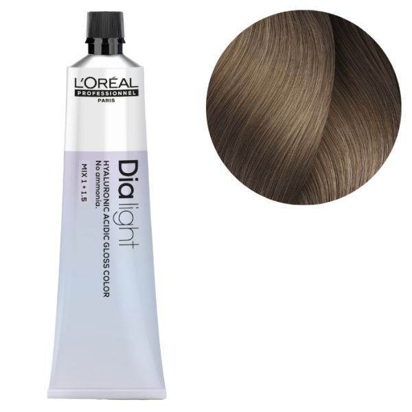 Coloration Gloss Dia Light 8.28 Blond Clair Irisé Mocca Milkshake L'Oréal Professionnel 60ml