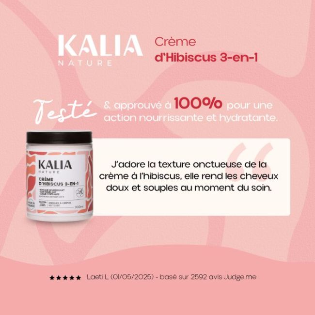 Crème 3 en 1 hibiscus Kalia Nature 300ML