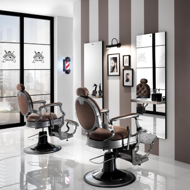 Fauteuil Barbier Hair Custom Roadster Gris Plomb