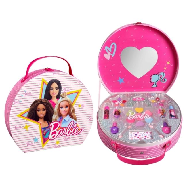 Vanity rond à maquillage Barbie