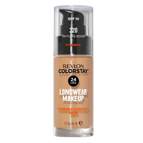 Cutis fondo Revlon ColorStay piel grasa Natural Beige 220 Grasa