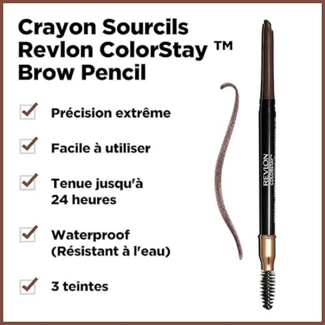 Crayon sourcils Colorstay 220 brun foncé REVLON