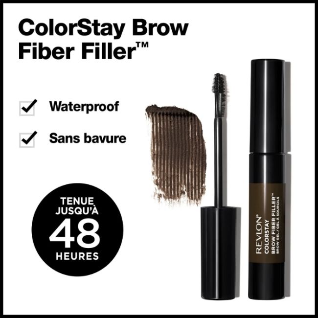 Gel de Sobrancelhas Colorstay Brow Fiber Filler 305 Castanho Escuro REVLON