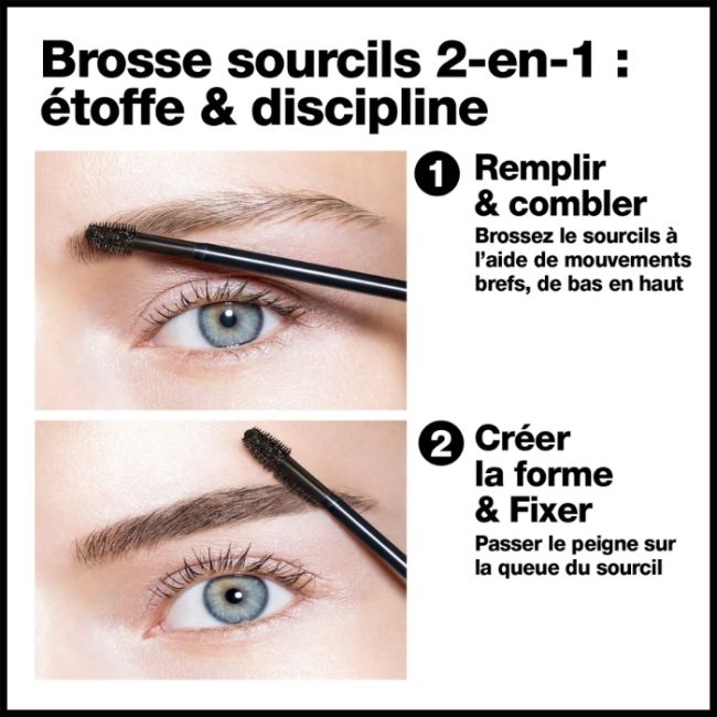 Gel für Augenbrauen Colorstay Brow Fiber Filler 306 Klar REVLON