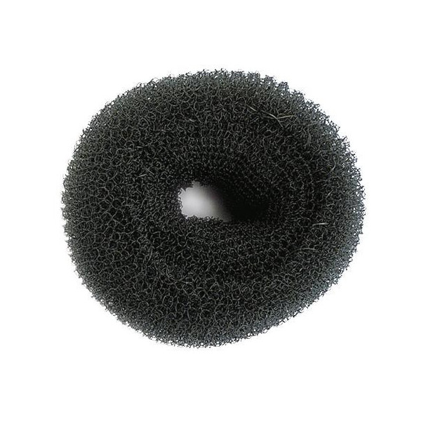 Corona de crepé de 8 cm en negro.