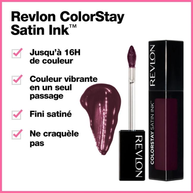 Lipstick ColorStay Satin Ink 022 Black Cherry REVLON