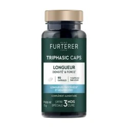 Complément alimentaire Triphasic Caps longueur René Furterer 90 unités