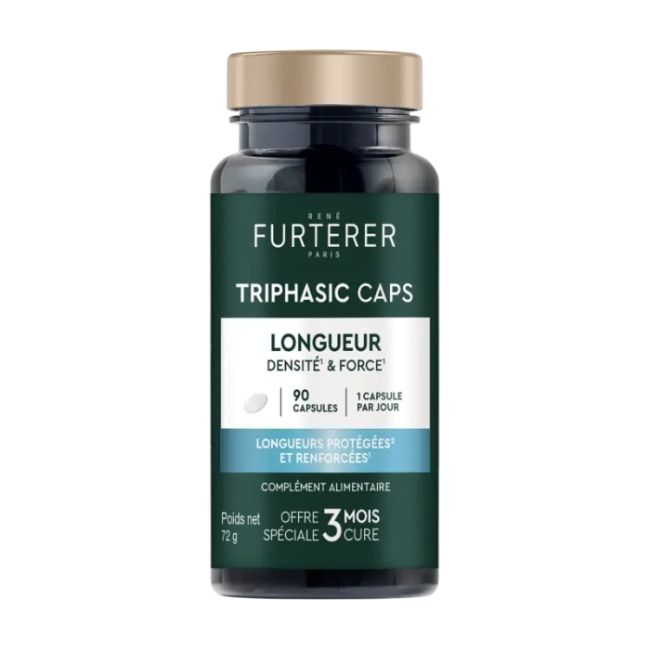 Complément alimentaire Triphasic Caps longueur René Furterer 90 unités