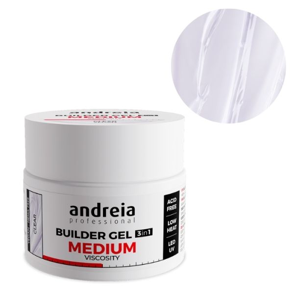 Gel de construction viscosité medium Clear Andreia 44Gr
