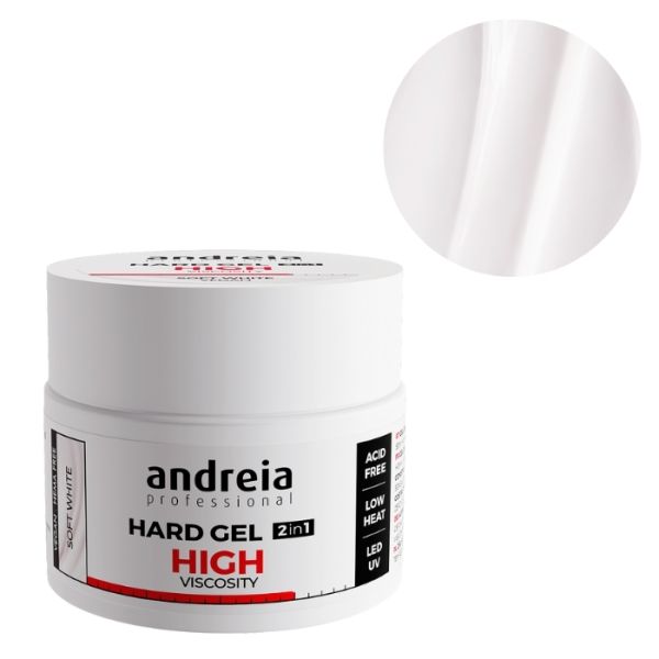 Gel de construction haute viscosité Soft White Andreia 44Gr