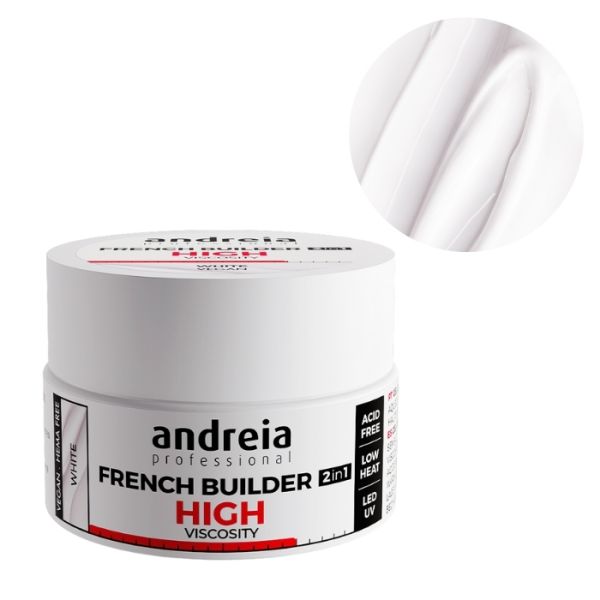 Gel de construction French haute viscosité White Andreia 22Gr