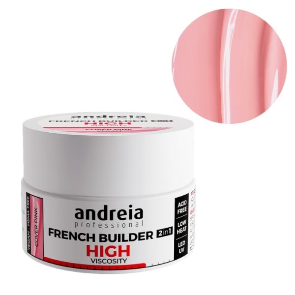 Gel de construction French haute viscosité Cover Pink Andreia 22Gr