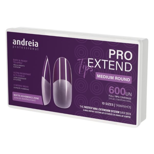Capsules Pro Extend Tips medium round Andreia