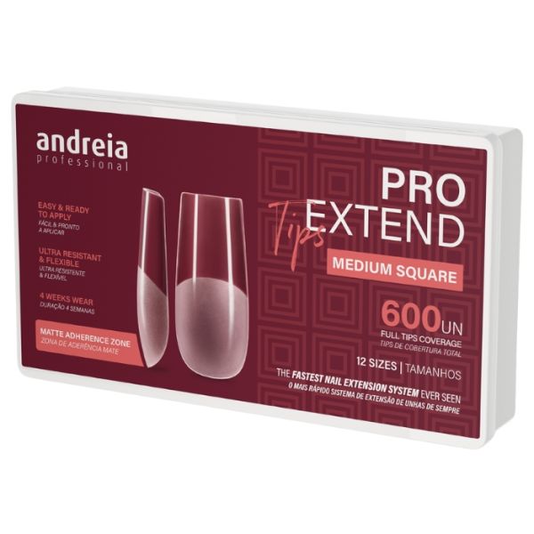 Capsules Pro Extend Tips medium square Andreia