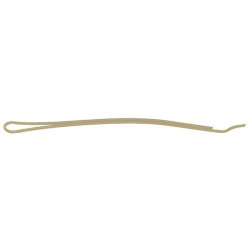 Tarjeta de 24 pinzas para el cabello rubias de 70 mm.