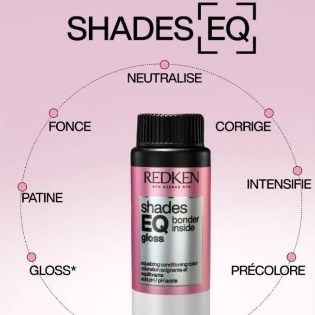 Coloration ton sur ton sans ammoniaque Shades EQ gloss Bonder Inside 09NW naturel chaud Redken 60ML